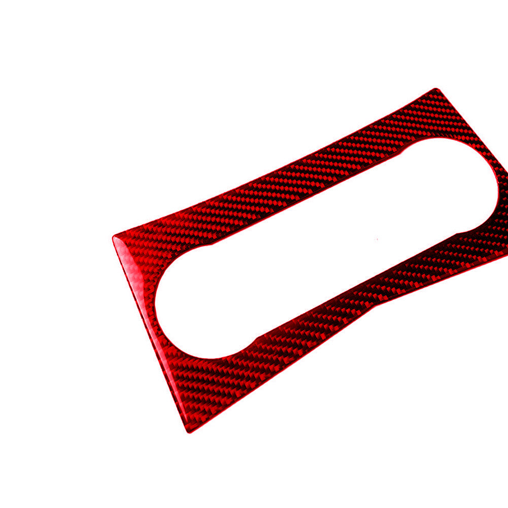 Red Carbon Fiber Air Conditioning Control Trim for Mercedes-Benz W204 2007-2010