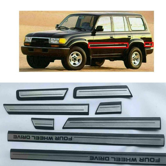for Land Cruiser LC/FJ80 1991-1996 Wheel Drive Side Door Molding 4X4 Guard Trim