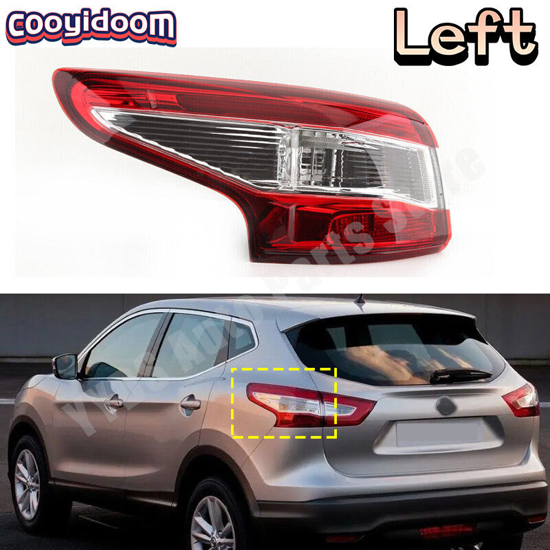 for Nissan Qashqai MK2 J11 2014-2016 Left N/S Outer Rear Tail Light Brake Lamp