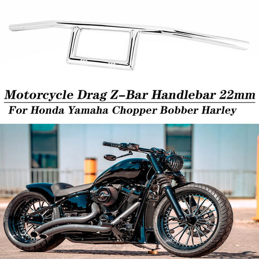 Motorcycle 7/8 Drag Z Bar Handlebar for Suzuki Chopper Bobber Custom Universal