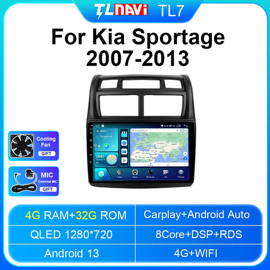 Android for KIA Sportage 2007-2013 Carplay Car Radio Multimedia Player Screen