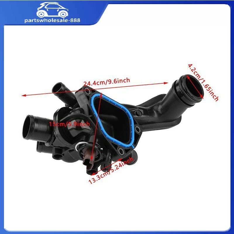 Coolant thermostat housing suitable for 2007-2013 for Mini Cooper , for Peugeot 308, 508, 2008, 3008