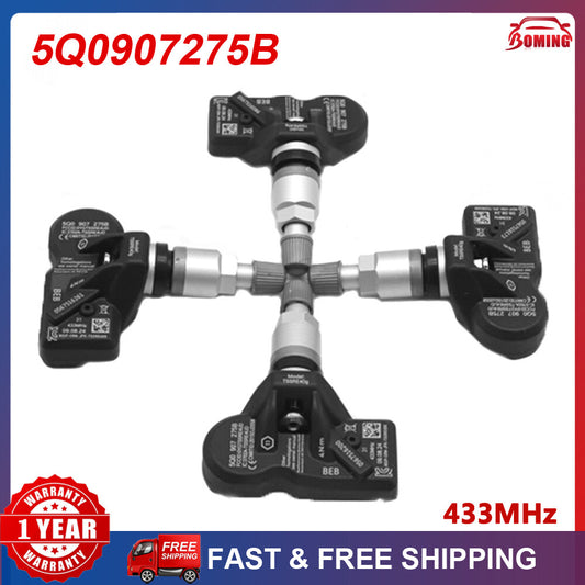 4x 5Q0907275B Tire Pressure Sensor TMPS for Volkswagen for Porsche for Audi Q7 for Bentley
