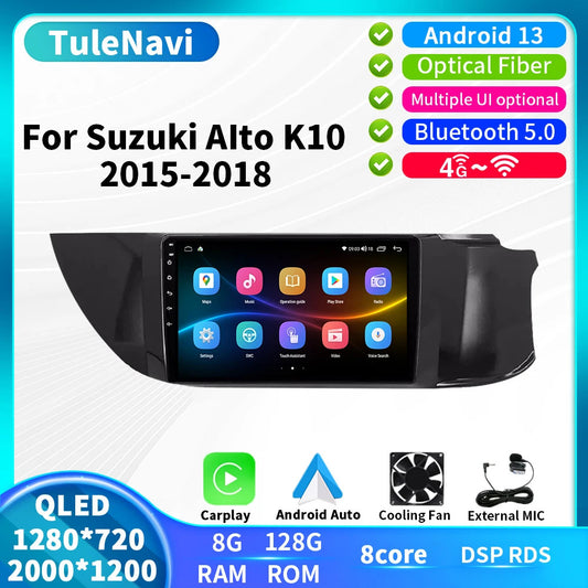 Android CarPlay Car Radio for Suzuki Alto K10 2015-2018 Stereo GPS Player Screen