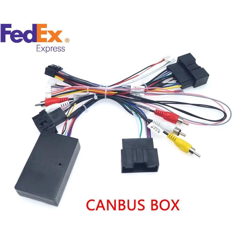 Car 16Pin Android Power Wiring Harness Canbus box for Ford Focus 9.7/10.4/12.4''