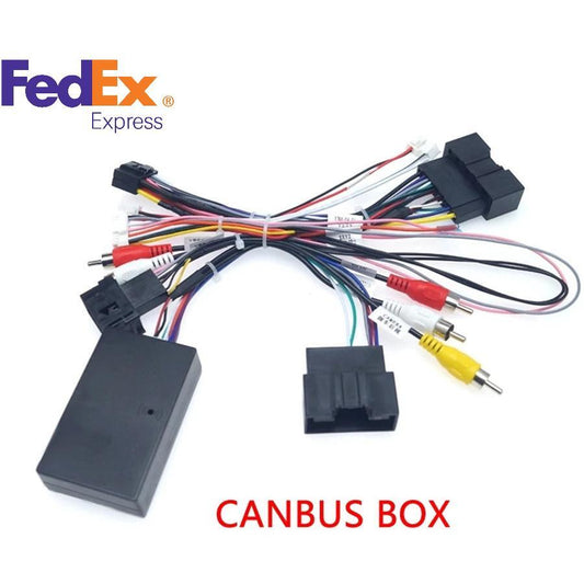 Car 16Pin Android Power Wiring Harness Canbus box for Ford Focus 9.7/10.4/12.4''