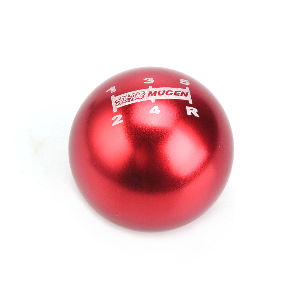 M10x1.5mm Manual Shift Knob Gear Aluminum Round Ball for 5 Speed