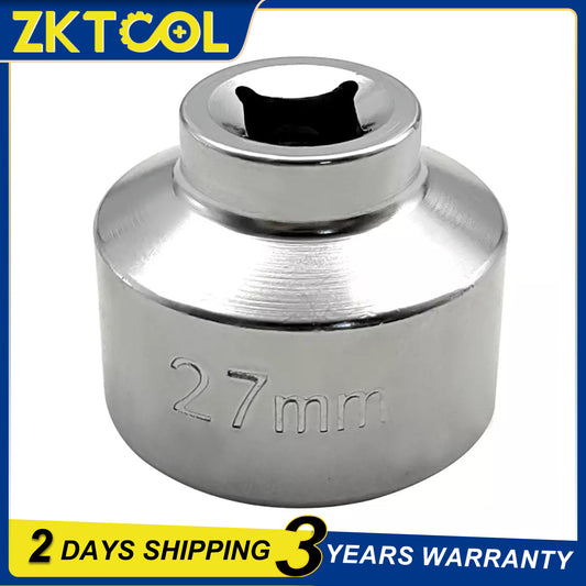 27mm Car Oil Filter Removal Tool - 3/8 Oil Filter Socket Wrench