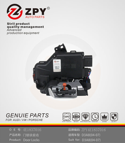 ZPY for Audi for A8 07-10 for Audi S8 07-09 Front Right Door Lock Actuator 4E1837016