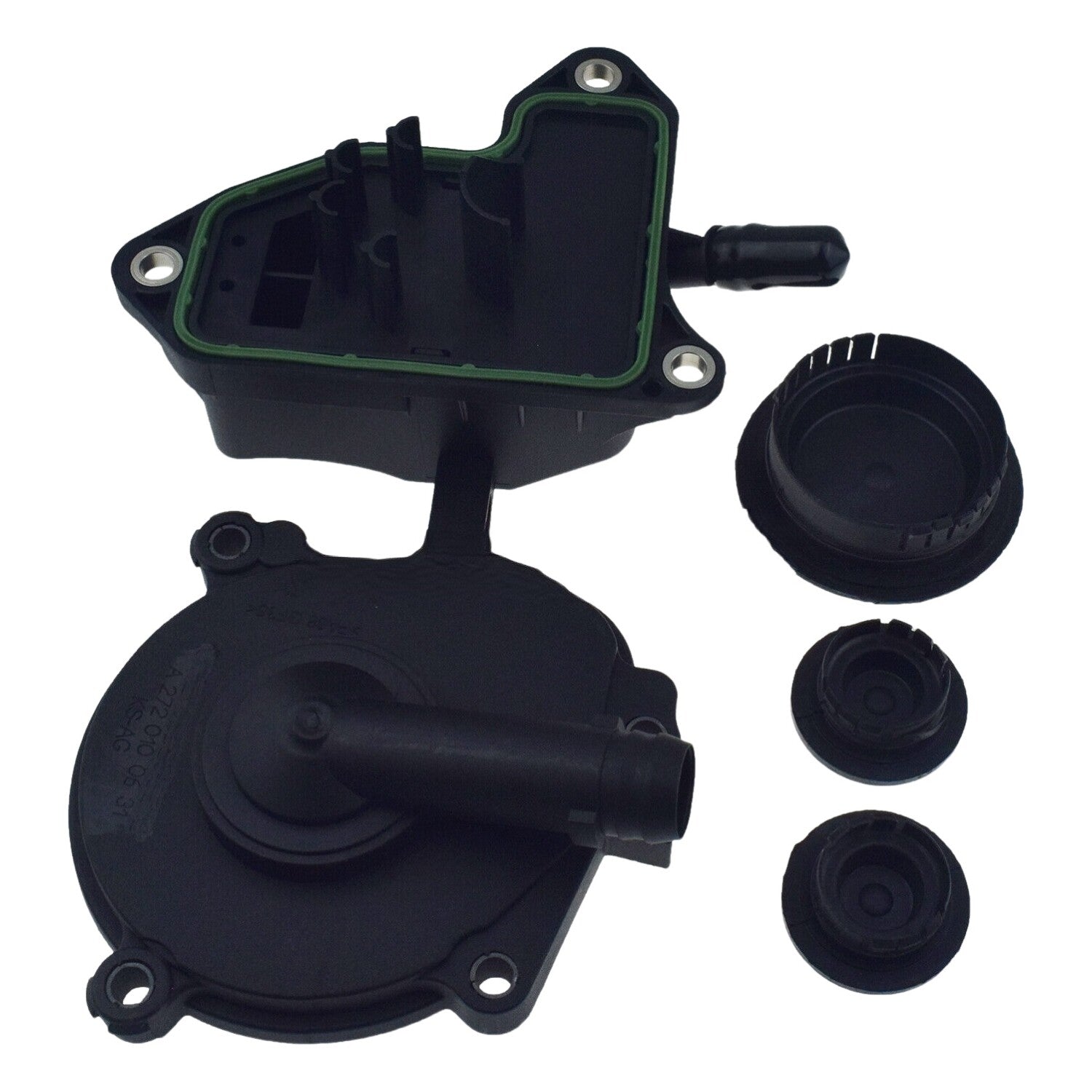 Crankcase Vent Valve Cover Cam Plug Oil Separator Kit Fits for Benz C350 ML350