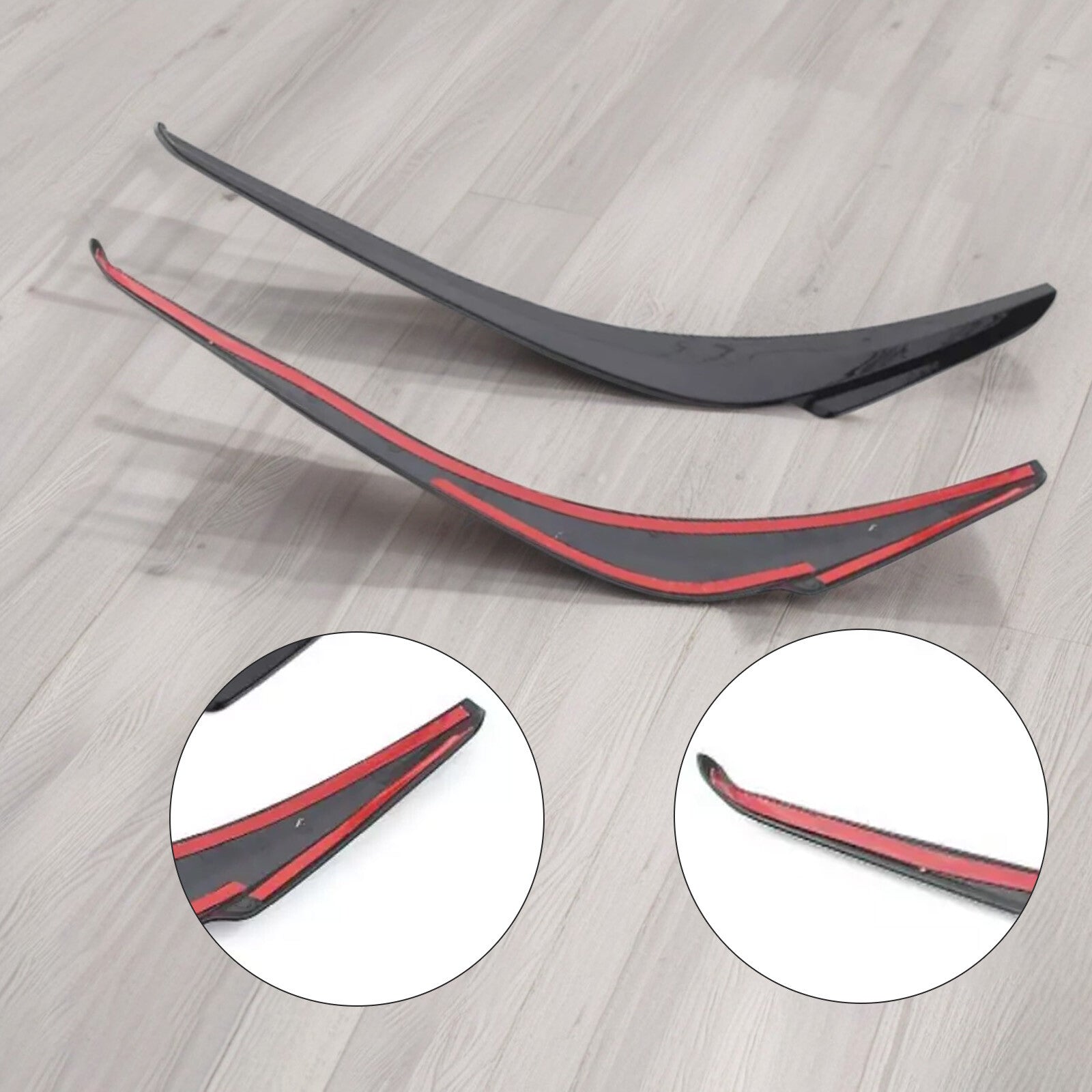 for Toyota for Corolla 2020-2024 Front Headlight Eyebrow Eyelid Strip Glossy Black