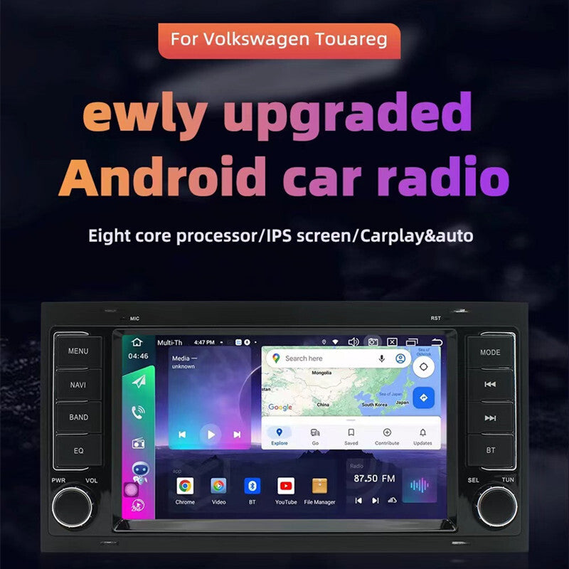Android 13 Car Radio GPS Navi Stereo For Touareg 7L Multivan T5 Audio CarPlay