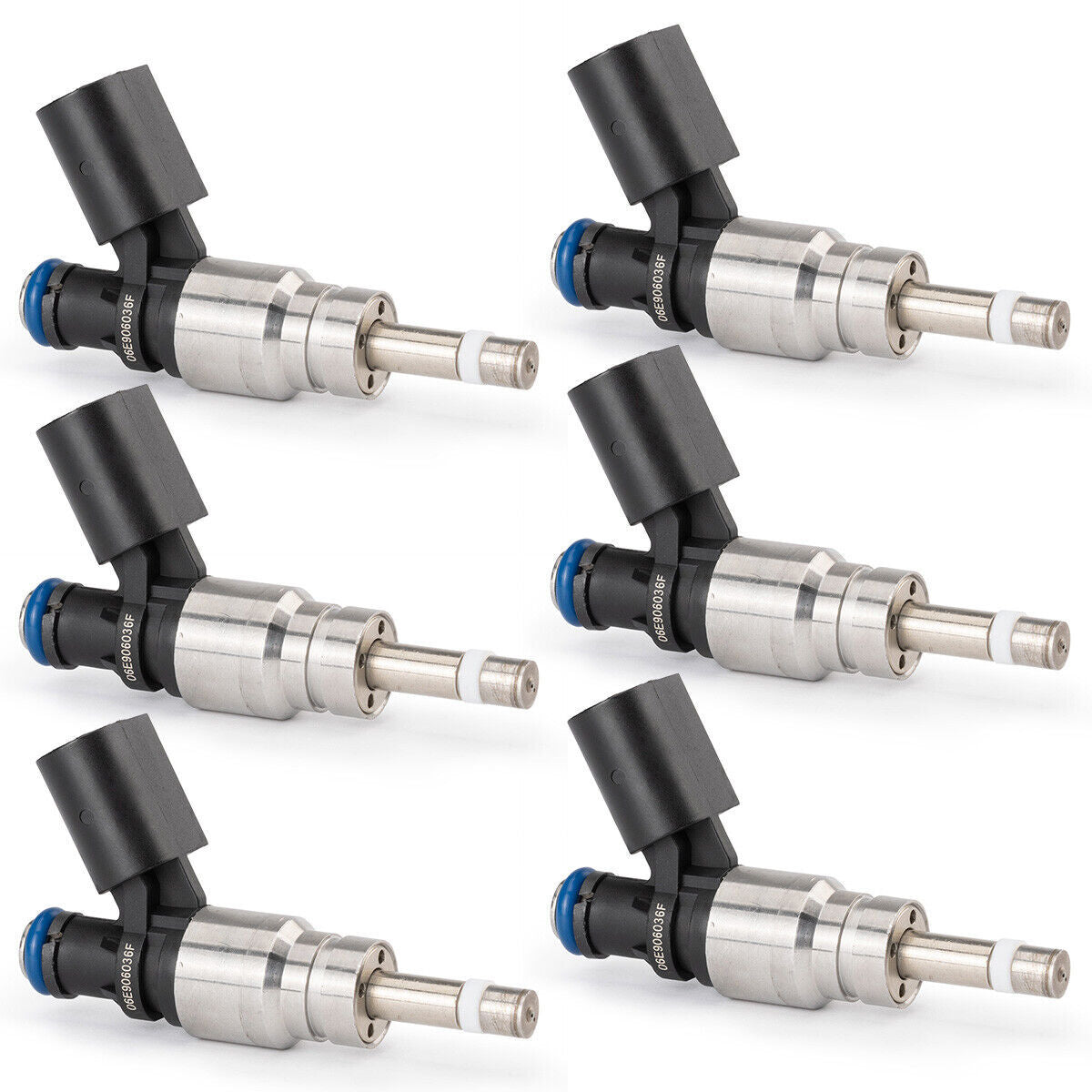 6PCS Fuel Injector 06E906036F Fit for Audi Q5 for A4 for A5 for A6 3.2L V6 2008-11 0261500037 F8