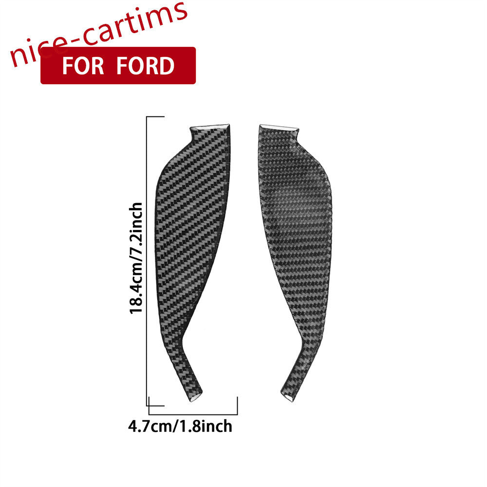 2¡ÁCarbon Fiber Instrument Dashboard Side Panel Cover Fit for Ford F150 2009-2014