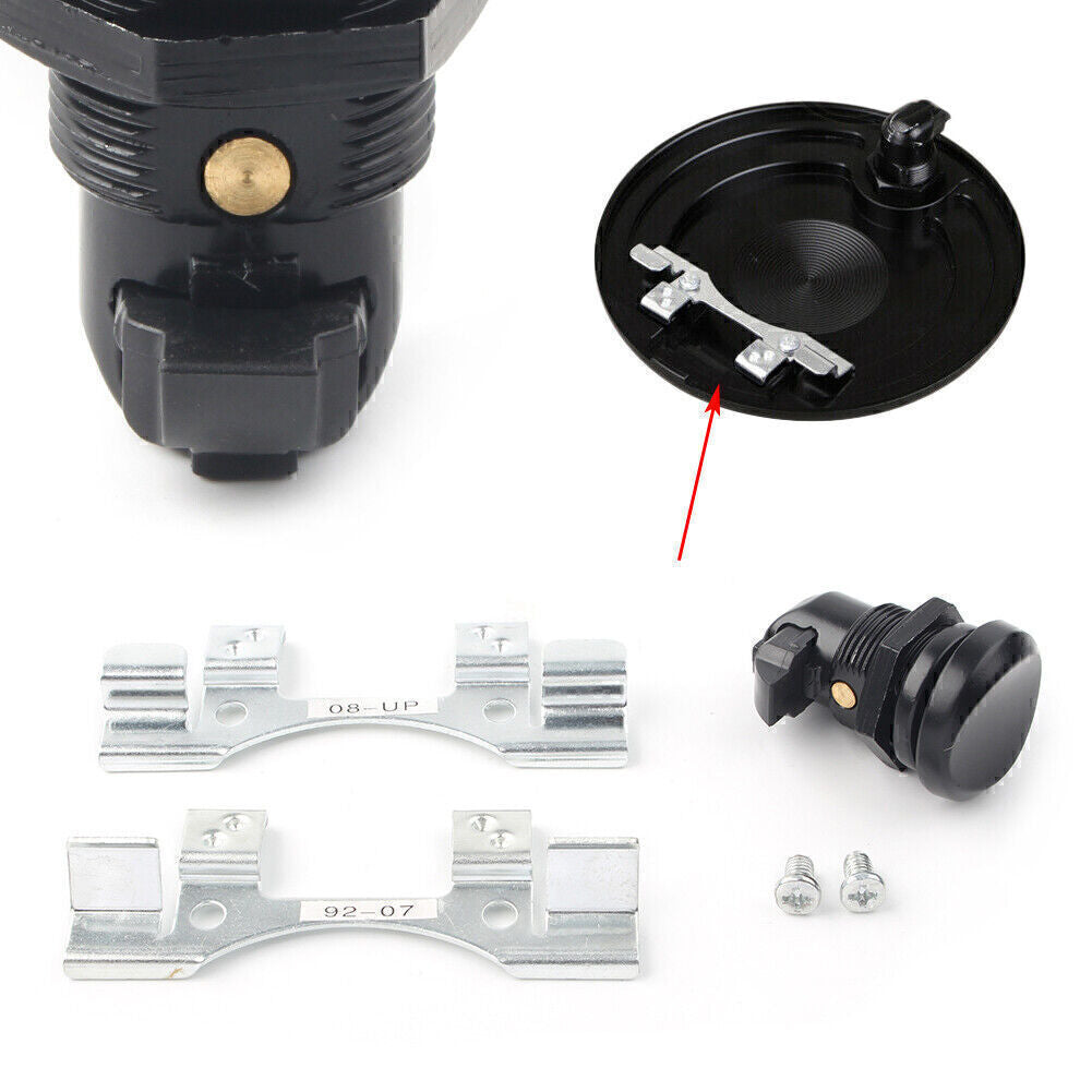 for Harley Touring Road Glide 1992-2016 Fuel Door Push Button Gas Oil Cap Tank