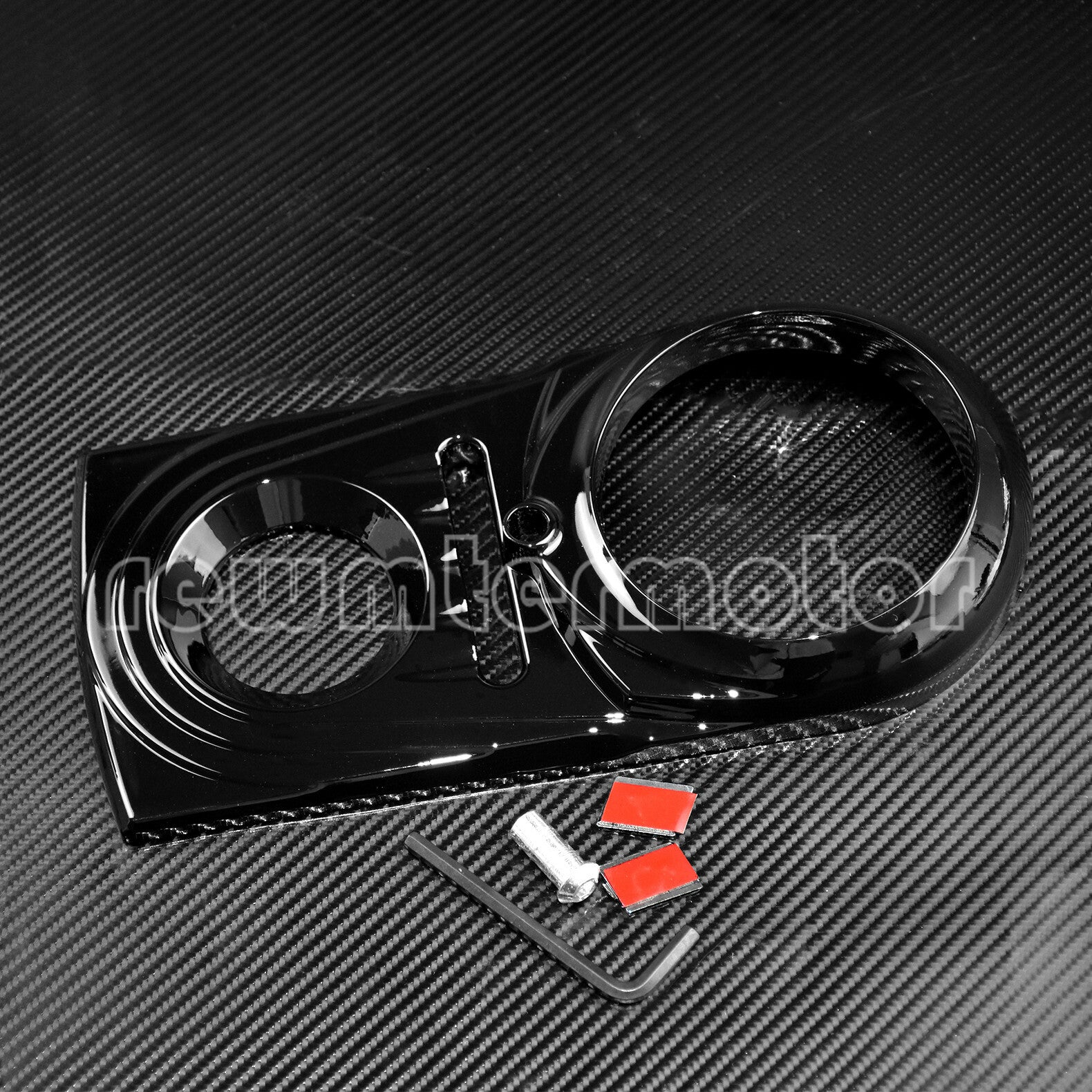 Dash Panel Insert Cover Fit for Harley Softail Dyna FXDWG FXSTC 1993-2015 Black