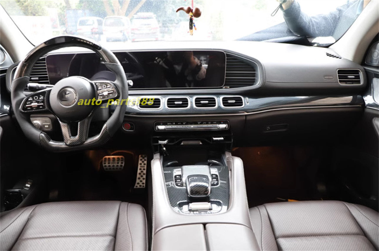 for Mercedes Benz GLE 2020-2023 Carbon Fiber Molding Interior kit Cover Trim 21P
