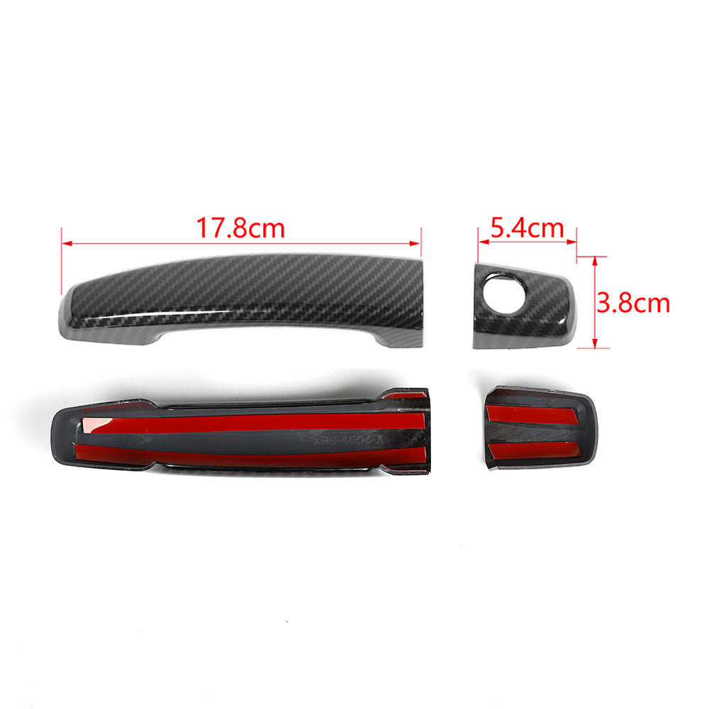 For 2010-2015 for Chevy Camaro Door Handle Covers Overlay Carbon Fiber style 2pcs