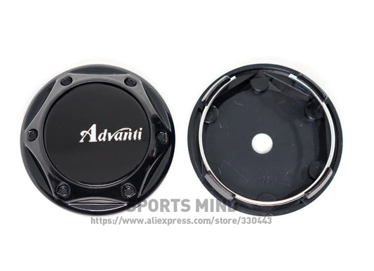 4x68mm Advanti Black Badge Wheel Center Cover Hub Cover Rim Cap