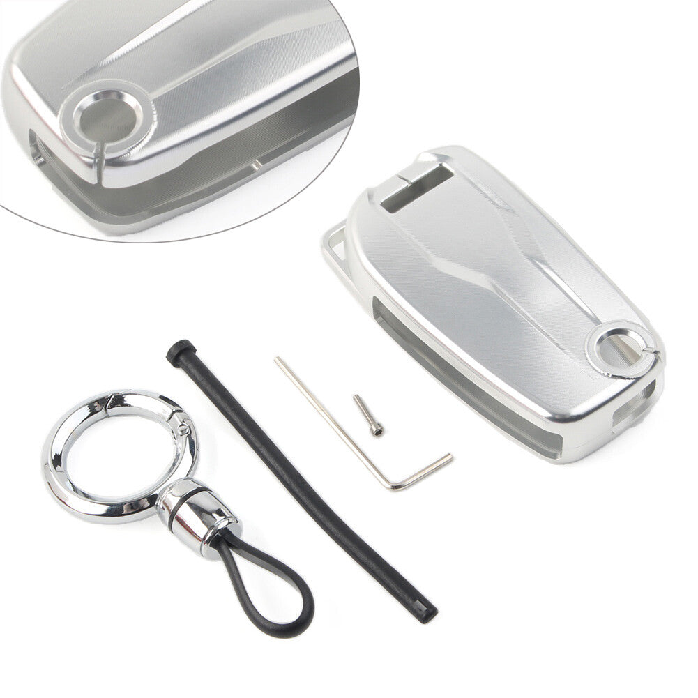Silver Aluminum Key Case Shell Cover for Ducati Diavel mts1260s/950s/1260 Enduro