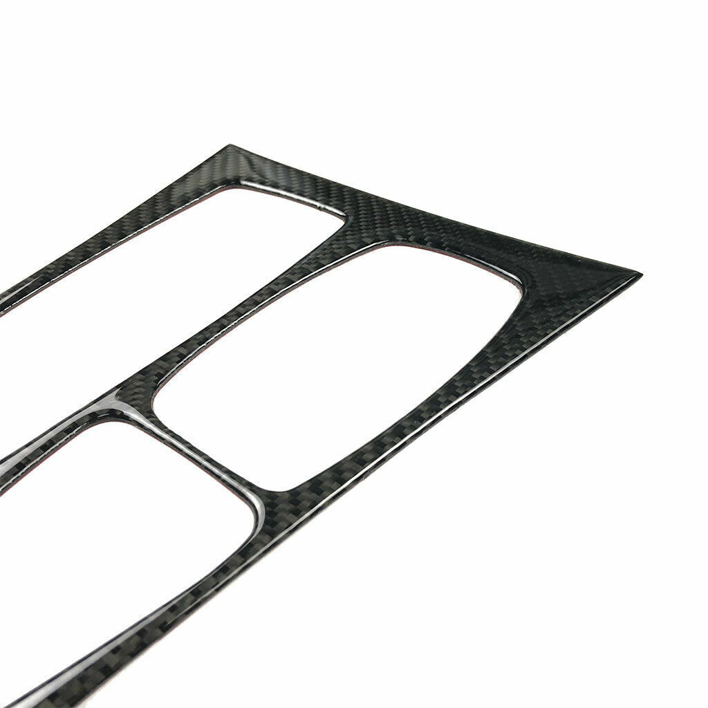 Carbon fiber console gear shift box panel protective cover suitable for BMW X5, E70, and X6 (2008-13-)