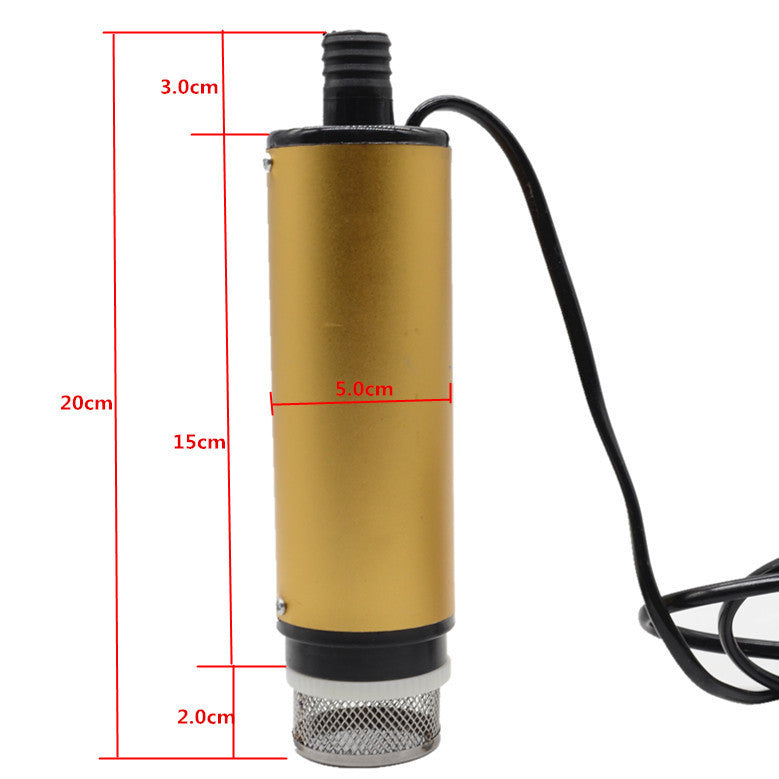 Fuel Water Diesel Transfer Pump Filter Submersible Battery Clip Tool Car DC12V