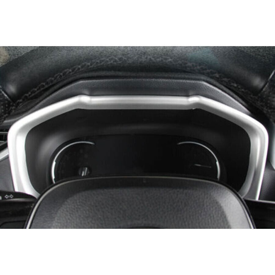 for Toyota RAV4 2019-2023 Silver ABS Interior Dashboard Panel Frame Cover Trim