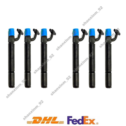 6X Fuel Injector W/Nozzle 1815409C91 781696 for Navistar Engine DT360 DTA360