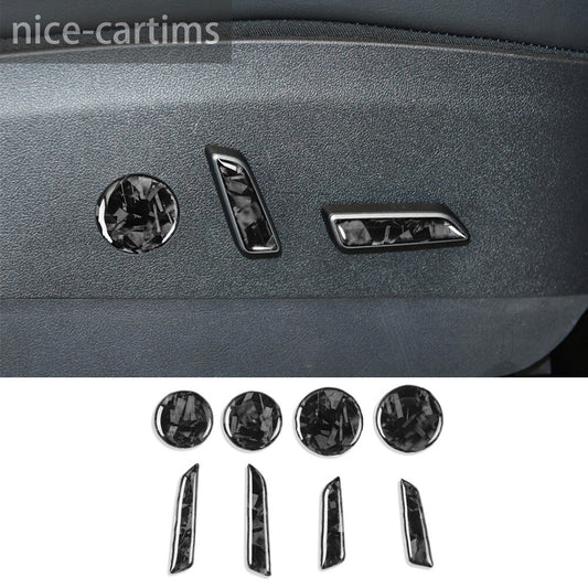 for Tesla Model 3 Y 2017+ for Seat Adjustment Switch Button Trim Forged Carbon Fiber