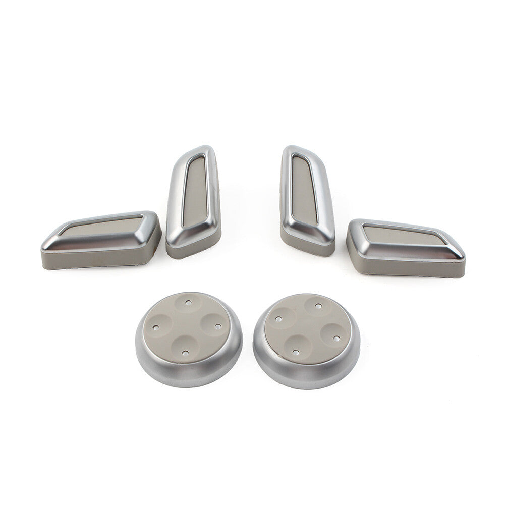 for Audi A3 for A4 for A5 for A6 A7 Q3 Q5 Car for Seat Switch Adjustment Button Cover Kit Grey