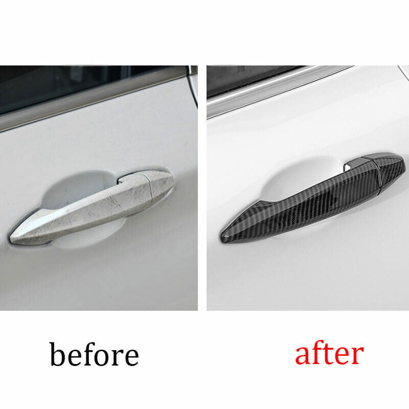 for BMW X1 2016-2022 ABS Carbon Fiber Exterior Outside Door Handle Cover Trim 8P