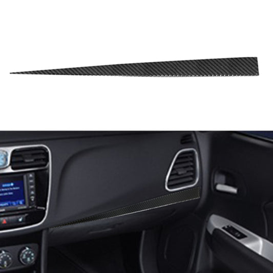 Carbon Fiber for Co -pilot Above glove Box Cover Trim for Chrysler 200 2011-2014
