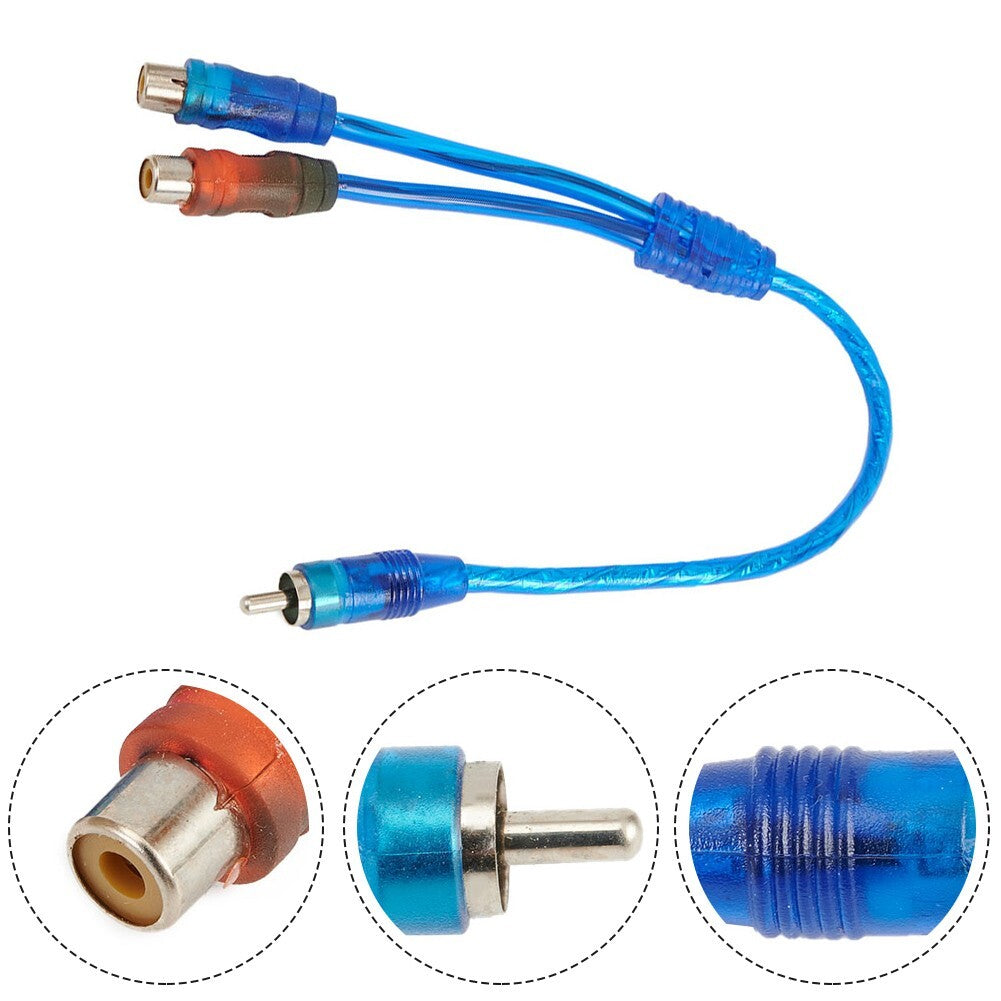 Copper 2-female to 1-cm jack cable for automotive 1.2 audio systems 11