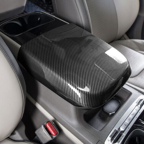 for Kia Carnival 2022-24 Carbon Fiber ABS Middle Console Armrest Box Cover Trim