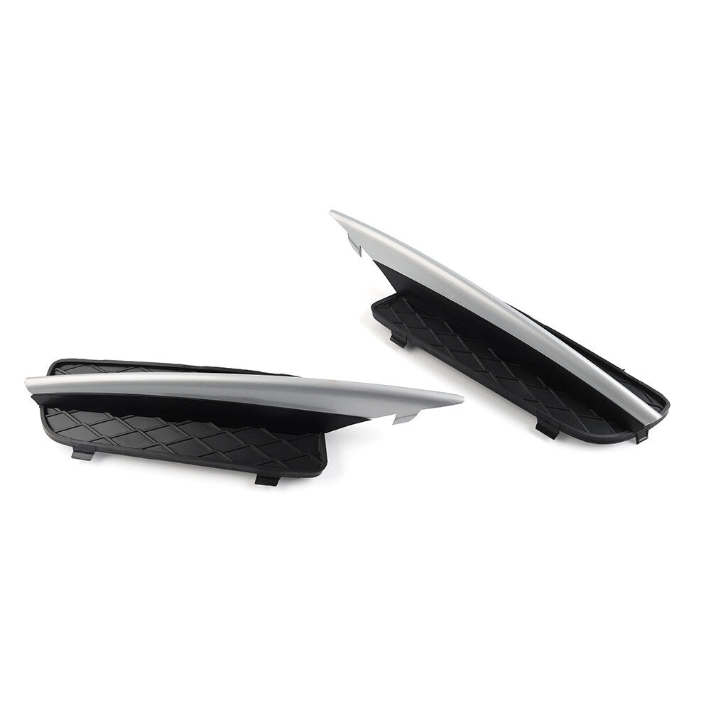 Closed Front Bumper Fog Light Grill Lower Grille With Silver Trim for BMW X5 E70