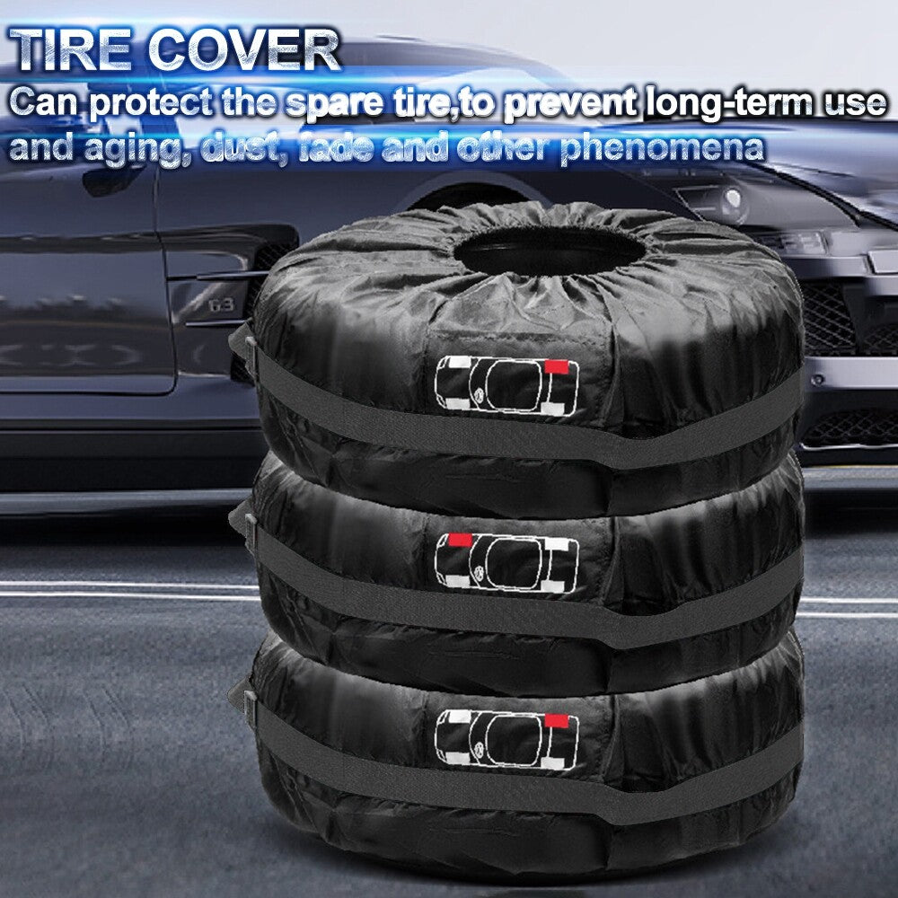 Spare Tire Cover, Portable Winter Wheel Cover for 19-23 Tire (Diameter 80CM)