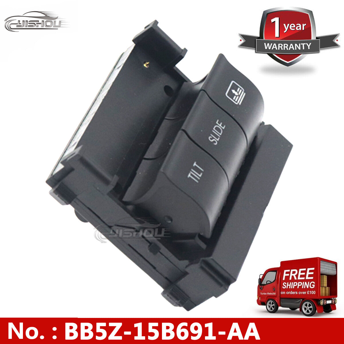 Overhead Control Console Lunar Roof Skylight Switch for Explorer 2011 - 2017 BB5Z15B691AA