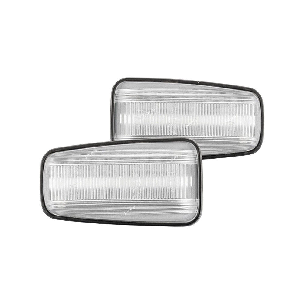 Pair LED Side Marker Indicator Light Repeater Clear Fit for Peugeot 106 806 for Fiat