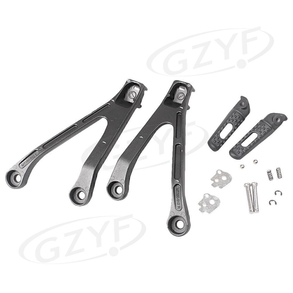 Rider Rear Footrest Foot Pegs Mount Bracket for Honda CBR1000RR 2008-2011 Black