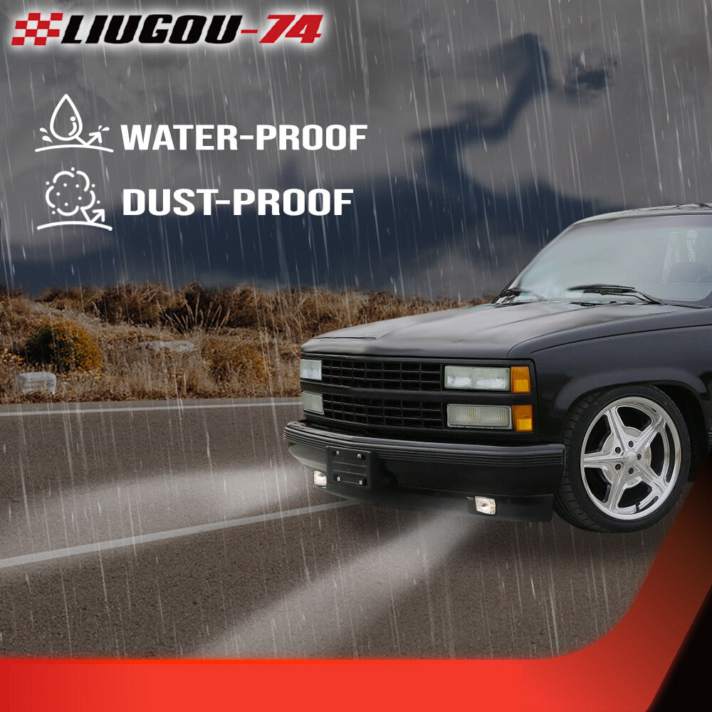 Suitable for 1988-1999 for Chevrolet C1500 fog lights, headlights, and passenger 2-piece set.