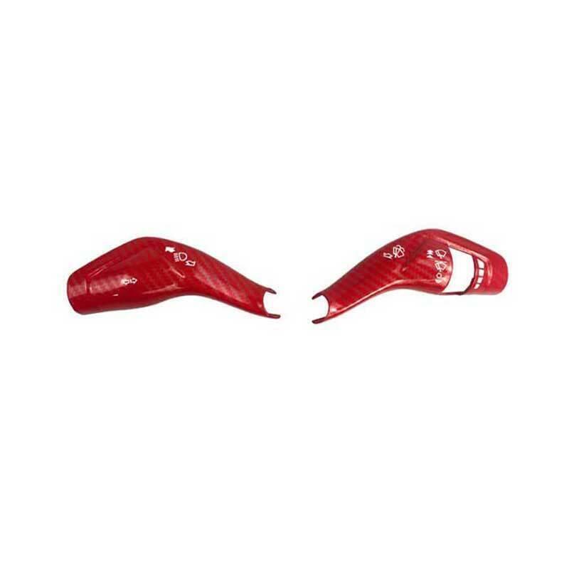 for Ford for Mustang 2015-2022 Red Carbon Fiber Wiper Gear Shift Lever Decoration