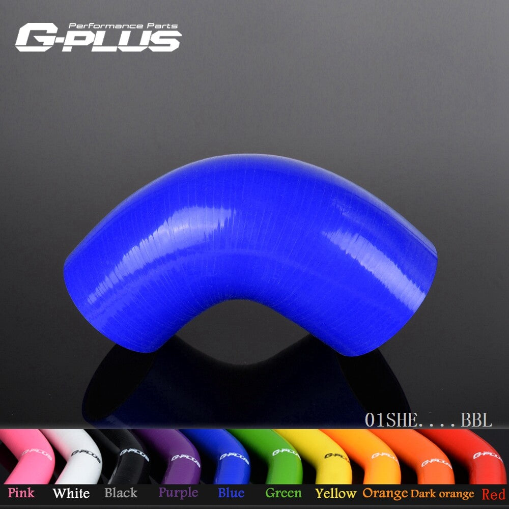 Suitable for 38mm-64mm 90-degree pipe turbine silicone elbow joint pipe blue hose