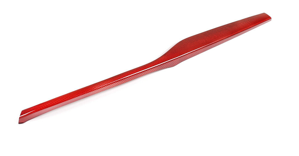 Red Carbon Fiber Central Control Dashboard Trim for Alfa Romeo for Stelvio 2017-2020