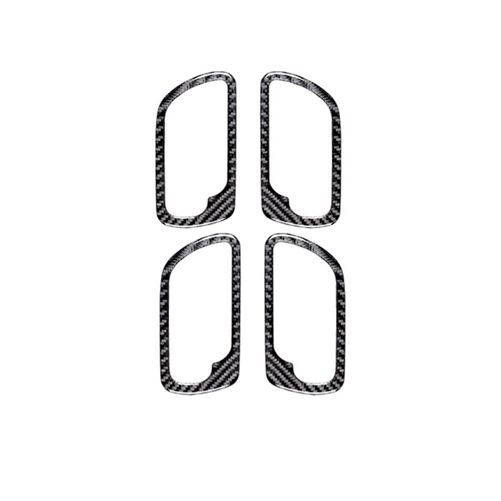 4Pcs Carbon Fiber Door's Handle Trim Cover for Honda Accord Sedan 2003-2007