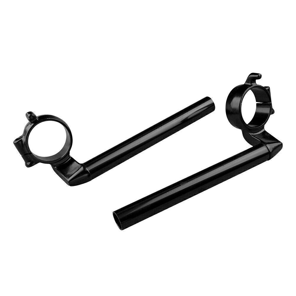 Motorcycle Aluminum Clip On Handle Bars ForHonda CBR600RR 2007 2008-12 09 Black