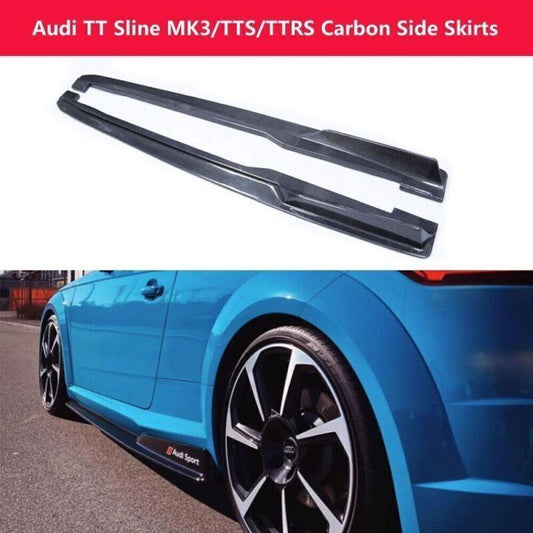carbon fiber side skirt blades for Audi TT Sline MK3 TTS TTRS 2015-22024