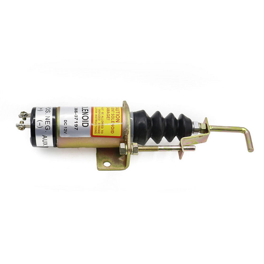 12V Diesel Fuel Shut Off Solenoid Valve For 366-07197 1502-12C7U2B2S1 SA-3405T