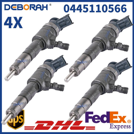 4PCS 0445110566 Injection nozzle injector 9802776680 for Peugeot for Citroen for Ford