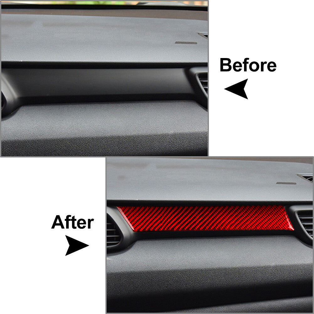 Carbon Fiber for Co -pilot Dashboard Cover Trim for Hyundai for Veloster JS N 2019-2023