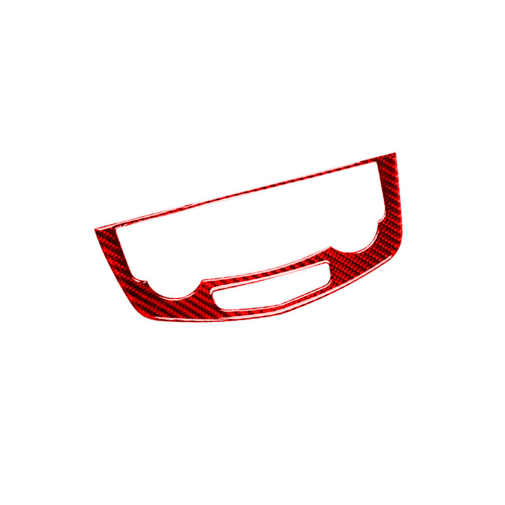 Red Carbon Fiber Digital Climate Control Cover Trim for Nissan Rogue 2014-2016